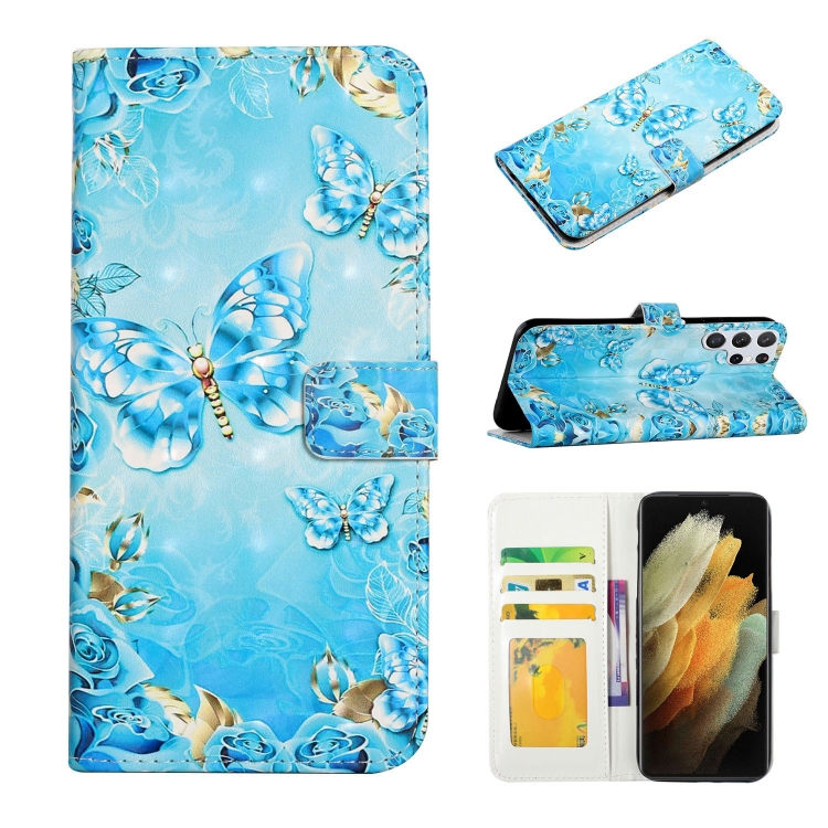 For Samsung Galaxy S22 Ultra 5G Oil Embossed 3D Drawing Leather Phone Case(Blue Butterflies)
For Samsung Galaxy S22 Ultra 5G Oil Embossed 3D Drawing Leather Phone Case(Blue Butterflies)