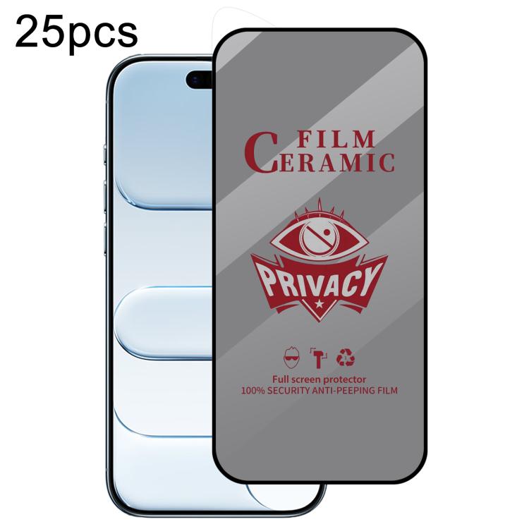 For iPhone Air 25pcs Full Coverage HD Privacy Ceramic Film
For iPhone Air 25pcs Full Coverage HD Privacy Ceramic Film