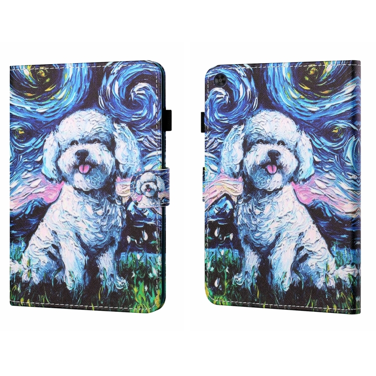 For Samsung Galaxy Tab A9+ Coloured Drawing Stitching Flip PU Tablet Case with Sleep / Wake-up Function(Oil Painting Dog)
For Samsung Galaxy Tab A9+ Coloured Drawing Stitching Flip PU Tablet Case with Sleep / Wake-up Function(Oil Painting Dog)