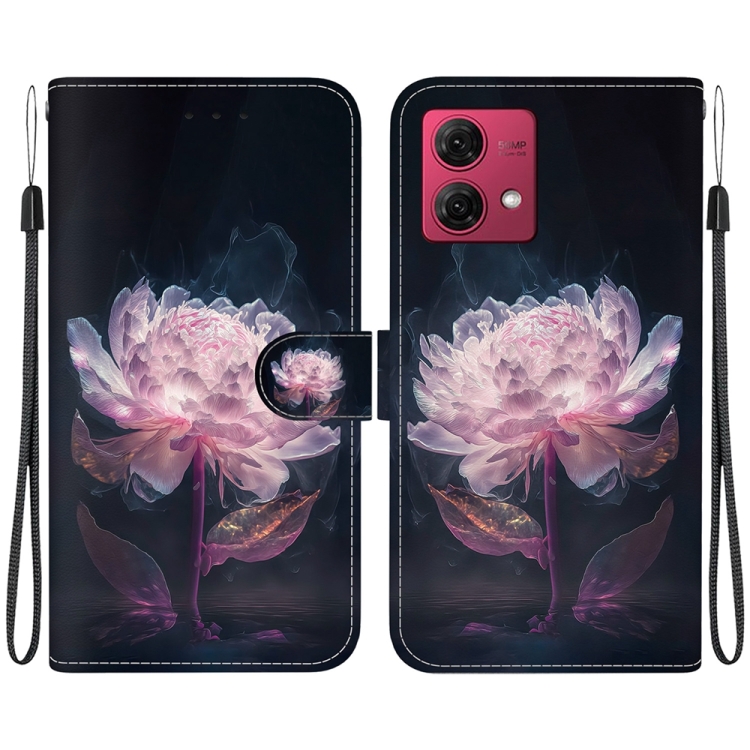 For Motorola Moto G84 Crystal Texture Colored Drawing Leather Phone Case(Purple Peony)
For Motorola Moto G84 Crystal Texture Colored Drawing Leather Phone Case(Purple Peony)