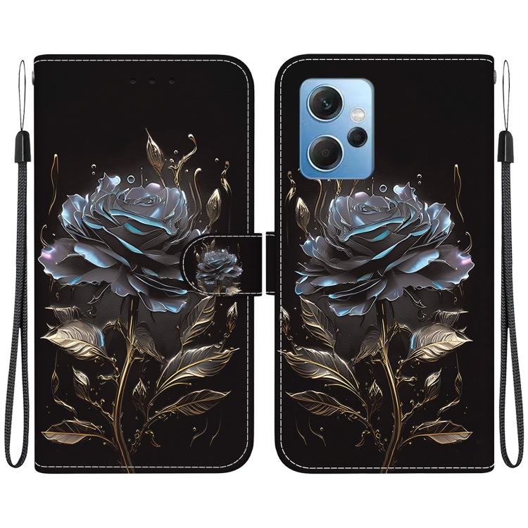 For Xiaomi Redmi Note 12 4G Global Crystal Texture Colored Drawing Leather Phone Case(Black Rose)
For Xiaomi Redmi Note 12 4G Global Crystal Texture Colored Drawing Leather Phone Case(Black Rose)