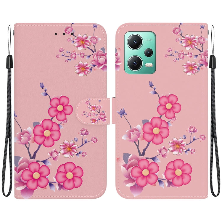 For Xiaomi Redmi Note 12 5G Crystal Texture Colored Drawing Leather Phone Case(Cherry Blossoms)
For Xiaomi Redmi Note 12 5G Crystal Texture Colored Drawing Leather Phone Case(Cherry Blossoms)