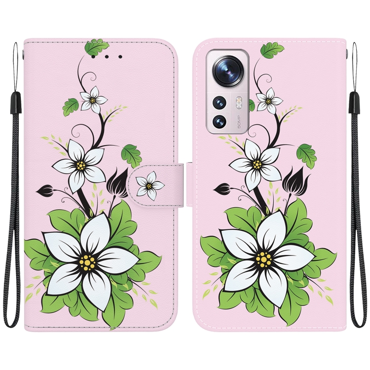 For Xiaomi 12 Pro Crystal Texture Colored Drawing Leather Phone Case(Lily)
For Xiaomi 12 Pro Crystal Texture Colored Drawing Leather Phone Case(Lily)