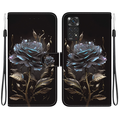 For Xiaomi Redmi Note 11 Global Crystal Texture Colored Drawing Leather Phone Case(Black Rose)
For Xiaomi Redmi Note 11 Global Crystal Texture Colored Drawing Leather Phone Case(Black Rose)