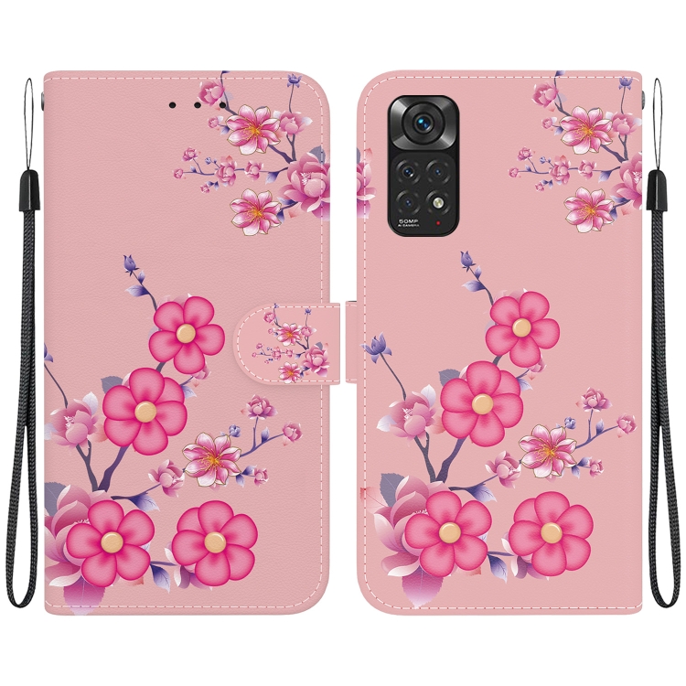 For Xiaomi Redmi Note 11 Global Crystal Texture Colored Drawing Leather Phone Case(Cherry Blossoms)
For Xiaomi Redmi Note 11 Global Crystal Texture Colored Drawing Leather Phone Case(Cherry Blossoms)