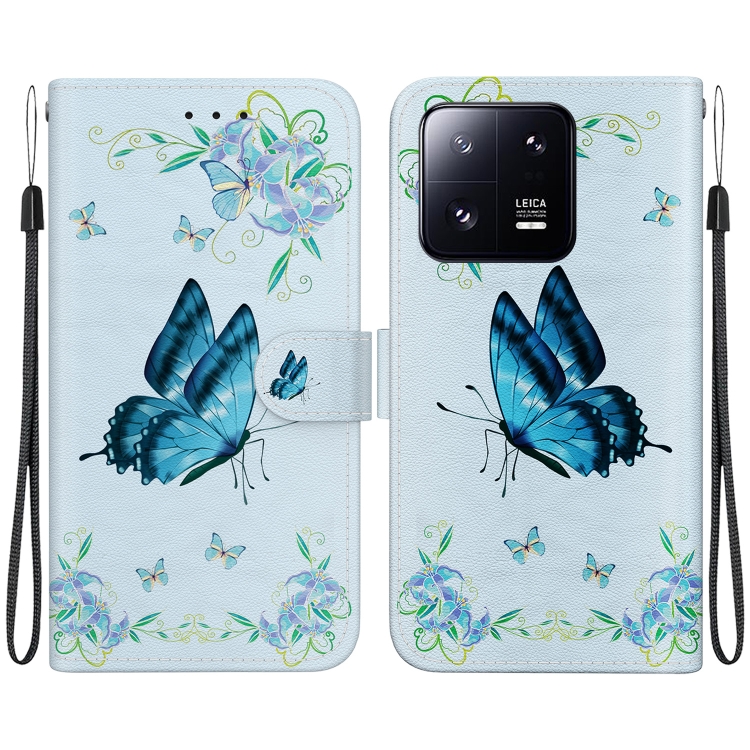 For Xiaomi 13 Pro 5G Crystal Texture Colored Drawing Leather Phone Case(Blue Pansies)
For Xiaomi 13 Pro 5G Crystal Texture Colored Drawing Leather Phone Case(Blue Pansies)