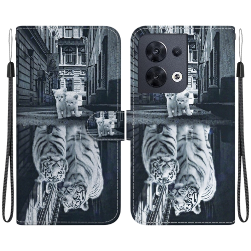For OPPO Reno8 5G Crystal Texture Colored Drawing Leather Phone Case(Cat Tiger Reflection)
For OPPO Reno8 5G Crystal Texture Colored Drawing Leather Phone Case(Cat Tiger Reflection)