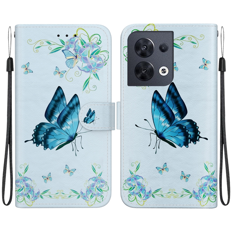 For OPPO Reno8 5G Crystal Texture Colored Drawing Leather Phone Case(Blue Pansies)
For OPPO Reno8 5G Crystal Texture Colored Drawing Leather Phone Case(Blue Pansies)