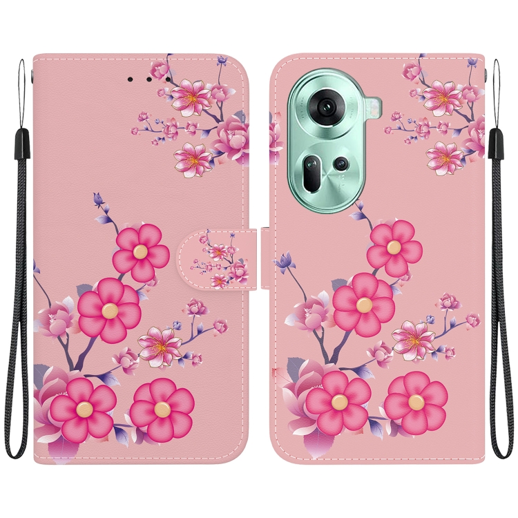 For OPPO Reno11 Global Crystal Texture Colored Drawing Leather Phone Case(Cherry Blossoms)
For OPPO Reno11 Global Crystal Texture Colored Drawing Leather Phone Case(Cherry Blossoms)