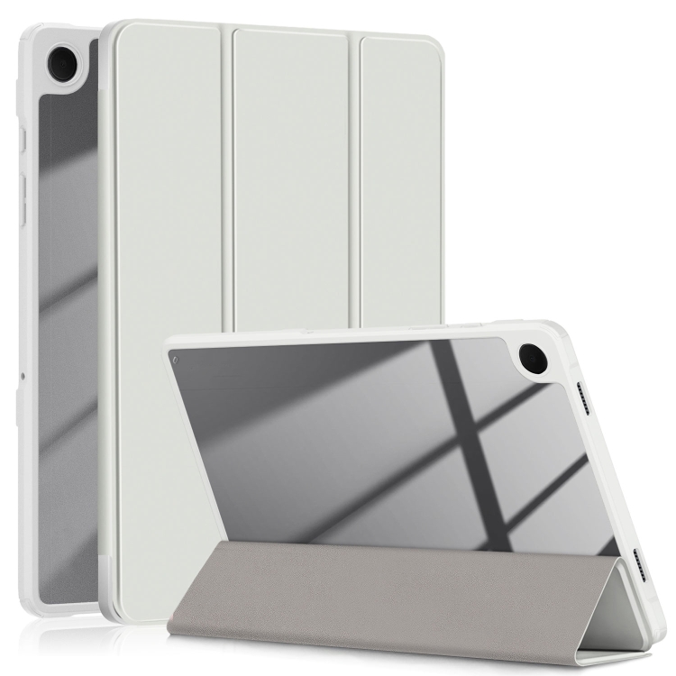For Samsung Galaxy Tab A9+ Acrylic 3-folding Solid Color Smart Leather Tablet Case(White)
For Samsung Galaxy Tab A9+ Acrylic 3-folding Solid Color Smart Leather Tablet Case(White)