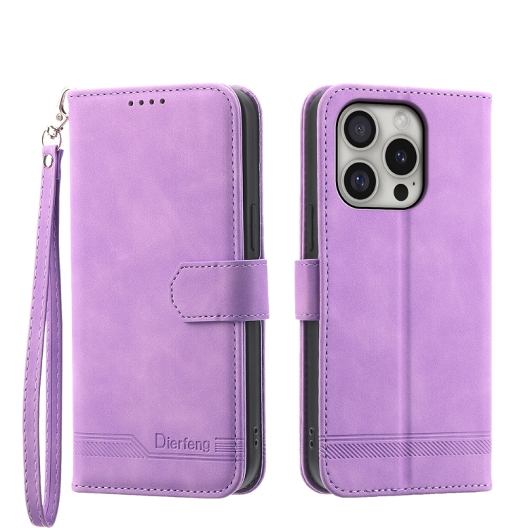 For iPhone 16 Pro Dierfeng Dream Line TPU Hybrid PU Leather Phone Case(Purple)
For iPhone 16 Pro Dierfeng Dream Line TPU Hybrid PU Leather Phone Case(Purple)
