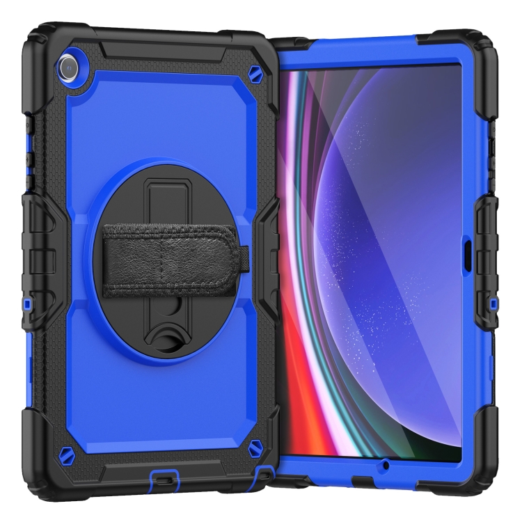 For Samsung Galaxy Tab A9+ Silicone + PC Tablet Case with Shoulder Strap(Black+Dark Blue)
For Samsung Galaxy Tab A9+ Silicone + PC Tablet Case with Shoulder Strap(Black+Dark Blue)