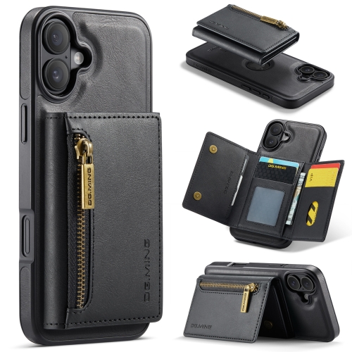 For iPhone 16 DG.MING M5 Series Zip RFID Multi Card Detachable Leather Phone Case(Black)
For iPhone 16 DG.MING M5 Series Zip RFID Multi Card Detachable Leather Phone Case(Black)