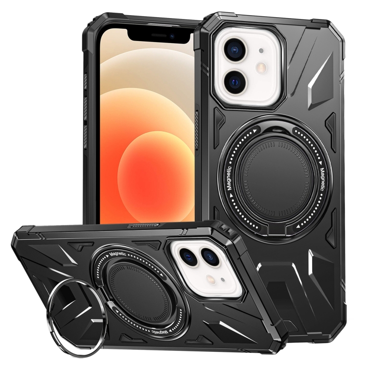 For iPhone 12/12 Pro MagSafe Magnetic Shockproof Phone Case with Ring Holder(Black)
For iPhone 12/12 Pro MagSafe Magnetic Shockproof Phone Case with Ring Holder(Black)