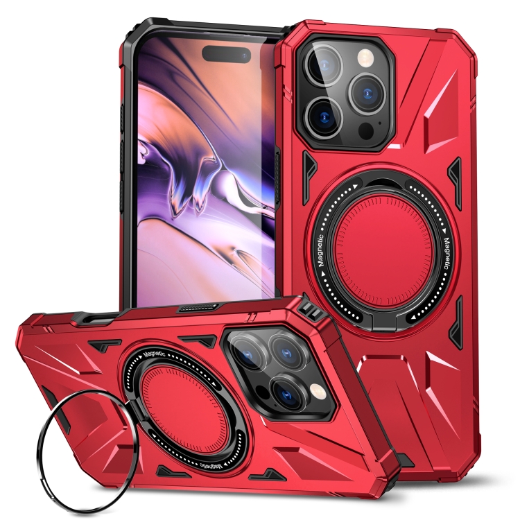 For iPhone 16 Pro MagSafe Magnetic Shockproof Phone Case with Ring Holder(Red)
For iPhone 16 Pro MagSafe Magnetic Shockproof Phone Case with Ring Holder(Red)