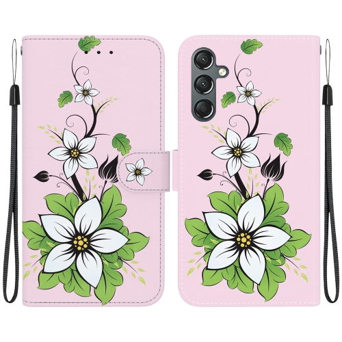 For Samsung Galaxy A24 4G Crystal Texture Colored Drawing Leather Phone Case(Lily)
For Samsung Galaxy A24 4G Crystal Texture Colored Drawing Leather Phone Case(Lily)