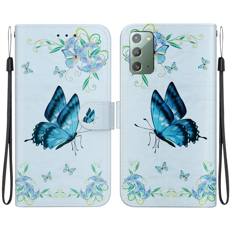 For Samsung Galaxy Note20 Crystal Texture Colored Drawing Leather Phone Case(Blue Pansies)
For Samsung Galaxy Note20 Crystal Texture Colored Drawing Leather Phone Case(Blue Pansies)