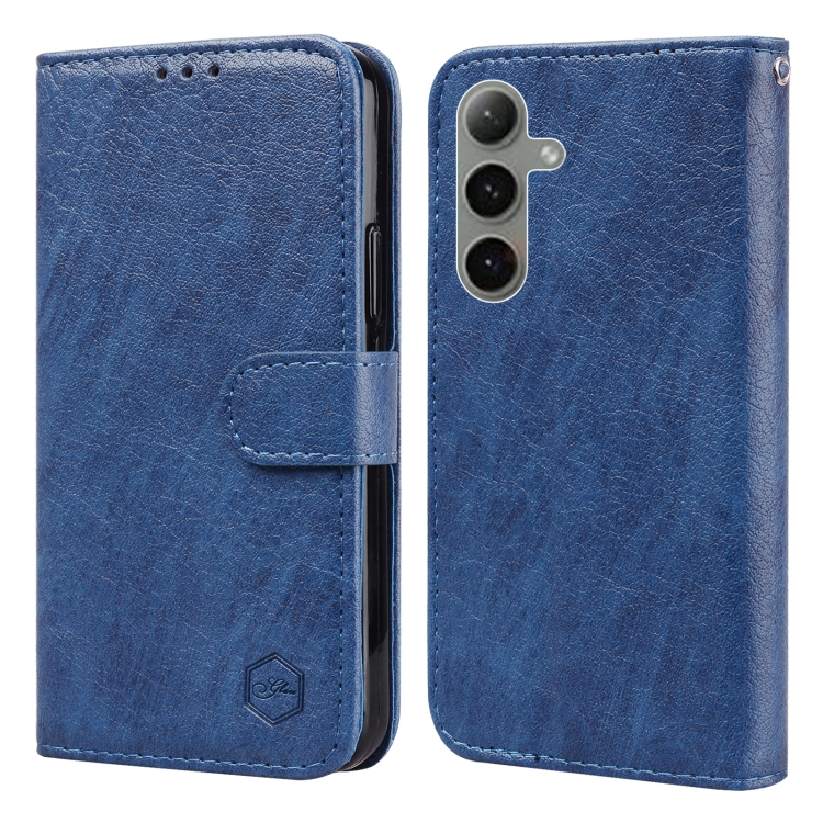 For Samsung Galaxy S24+ 5G Skin Feeling Oil Leather Texture PU + TPU Phone Case(Dark Blue)
For Samsung Galaxy S24+ 5G Skin Feeling Oil Leather Texture PU + TPU Phone Case(Dark Blue)