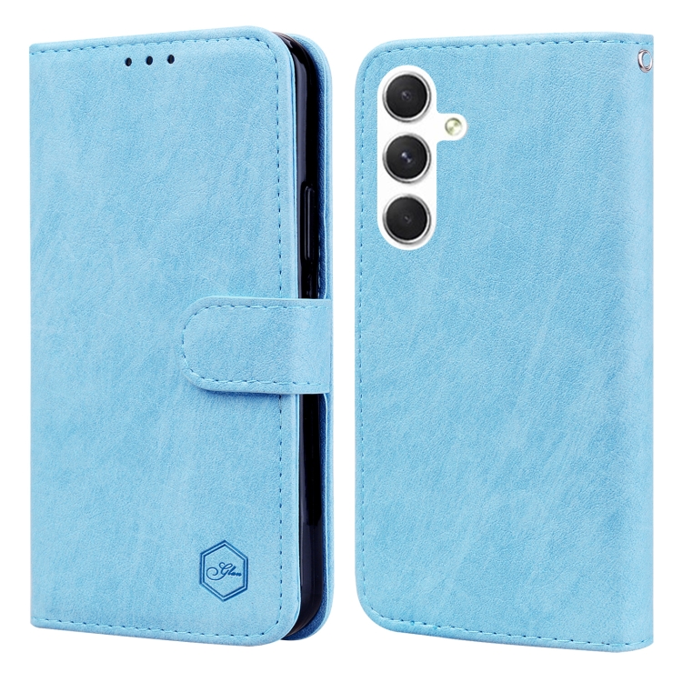 For Samsung Galaxy S24 5G Skin Feeling Oil Leather Texture PU + TPU Phone Case(Light Blue)
For Samsung Galaxy S24 5G Skin Feeling Oil Leather Texture PU + TPU Phone Case(Light Blue)