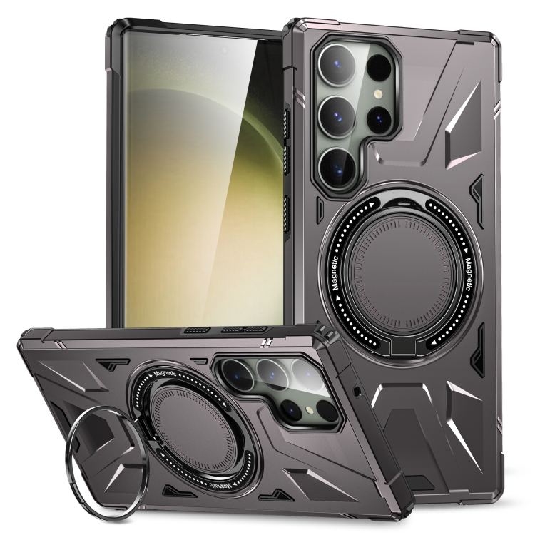 For Samsung Galaxy S23 Ultra 5G MagSafe Magnetic Shockproof Phone Case with Ring Holder(Dark Grey)
For Samsung Galaxy S23 Ultra 5G MagSafe Magnetic Shockproof Phone Case with Ring Holder(Dark Grey)