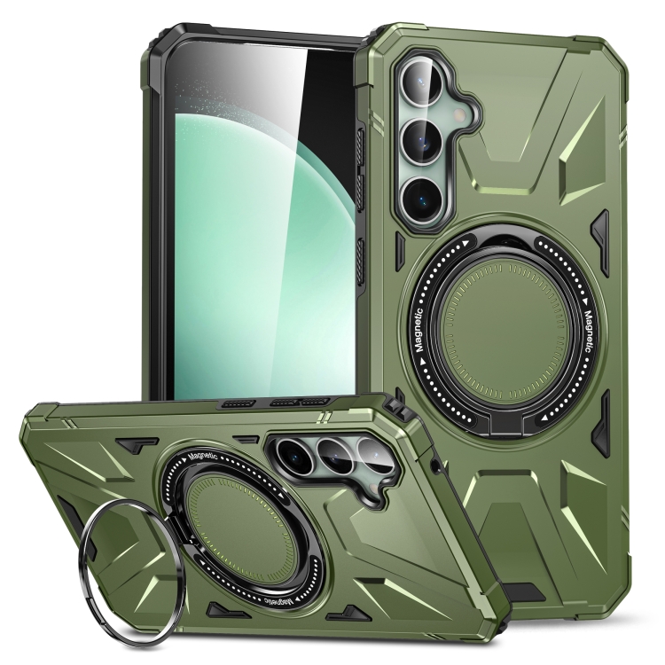 For Samsung Galaxy A15 MagSafe Magnetic Shockproof Phone Case with Ring Holder(Dark Green)
For Samsung Galaxy A15 MagSafe Magnetic Shockproof Phone Case with Ring Holder(Dark Green)