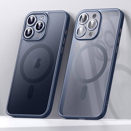 

For iPhone 15 Pro SULADA Magsafe Magnetic Matte PC + TPU Phone Case(Titanium Blue)
