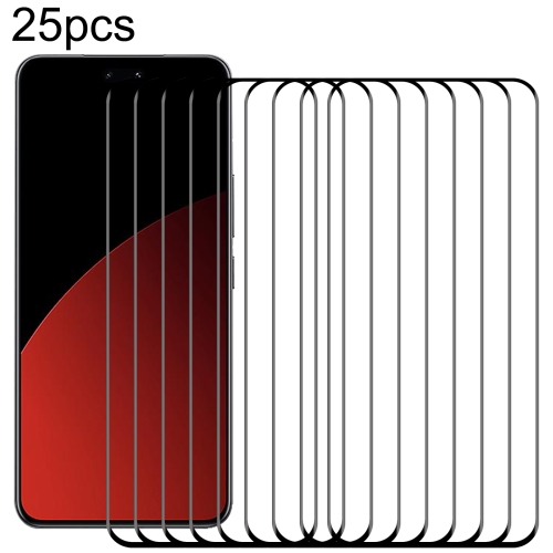 

For Xiaomi Civi 4 Pro 25pcs 9H HD 3D Curved Edge Tempered Glass Film(Black)