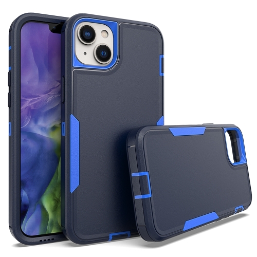 

For iPhone 14 Plus 2 in 1 Magnetic PC + TPU Phone Case(Royal Blue+Dark Blue)