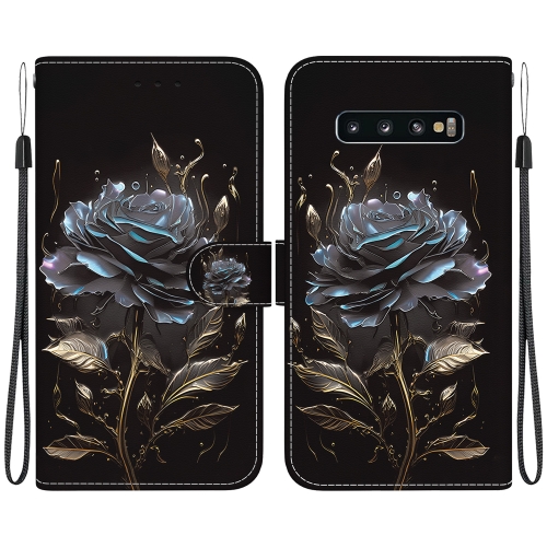 For Samsung Galaxy S10+ Crystal Texture Colored Drawing Leather Phone Case(Black Rose)
For Samsung Galaxy S10+ Crystal Texture Colored Drawing Leather Phone Case(Black Rose)