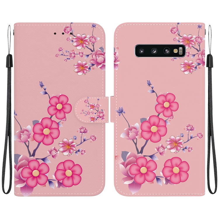 For Samsung Galaxy S10+ Crystal Texture Colored Drawing Leather Phone Case(Cherry Blossoms)
For Samsung Galaxy S10+ Crystal Texture Colored Drawing Leather Phone Case(Cherry Blossoms)