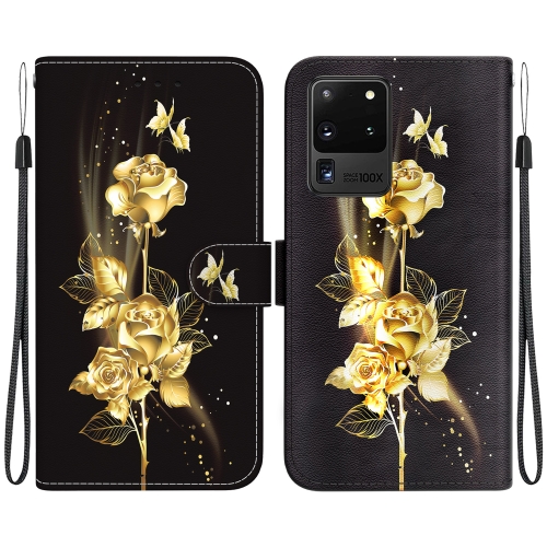 For Samsung Galaxy S20 Ultra Crystal Texture Colored Drawing Leather Phone Case(Gold Butterfly Rose)
For Samsung Galaxy S20 Ultra Crystal Texture Colored Drawing Leather Phone Case(Gold Butterfly Rose)