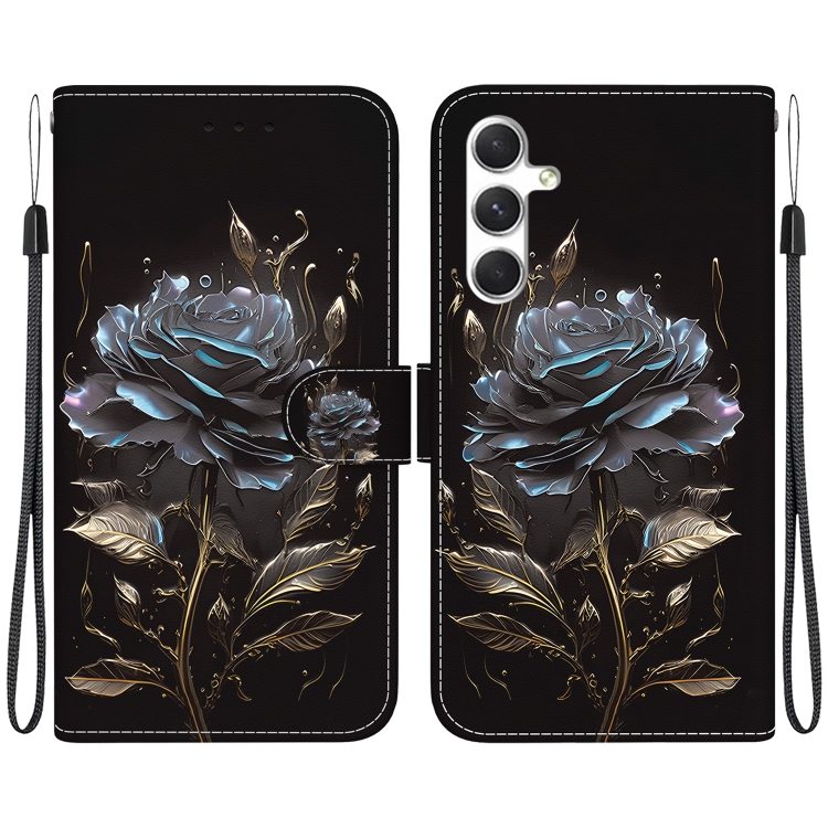 For Samsung Galaxy S24+ 5G Crystal Texture Colored Drawing Leather Phone Case(Black Rose)
For Samsung Galaxy S24+ 5G Crystal Texture Colored Drawing Leather Phone Case(Black Rose)