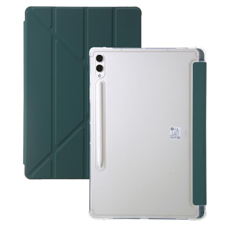 For Samsung Galaxy Tab S10 FE+ Clear Acrylic Deformation Leather Tablet Case(Deep Green)
For Samsung Galaxy Tab S10 FE+ Clear Acrylic Deformation Leather Tablet Case(Deep Green)