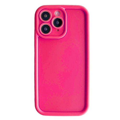 

For iPhone 11 Pro Fine Hole Shockproof Frame Frosted TPU Phone Case(Rose Red)