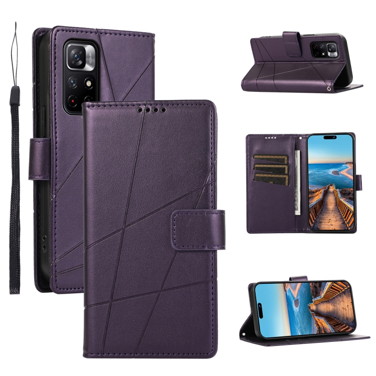 For Xiaomi Redmi Note 11 5G PU Genuine Leather Texture Embossed Line Phone Case(Purple)
For Xiaomi Redmi Note 11 5G PU Genuine Leather Texture Embossed Line Phone Case(Purple)