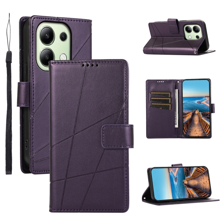 For Xiaomi Redmi Note 13 4G PU Genuine Leather Texture Embossed Line Phone Case(Purple)
For Xiaomi Redmi Note 13 4G PU Genuine Leather Texture Embossed Line Phone Case(Purple)