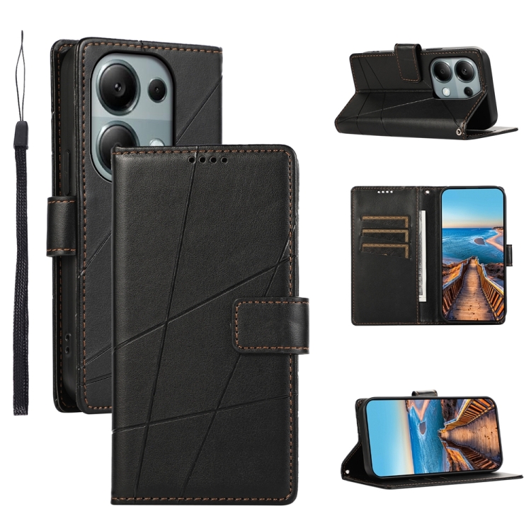 For Xiaomi Redmi Note 13 Pro 4G PU Genuine Leather Texture Embossed Line Phone Case(Black)
For Xiaomi Redmi Note 13 Pro 4G PU Genuine Leather Texture Embossed Line Phone Case(Black)
