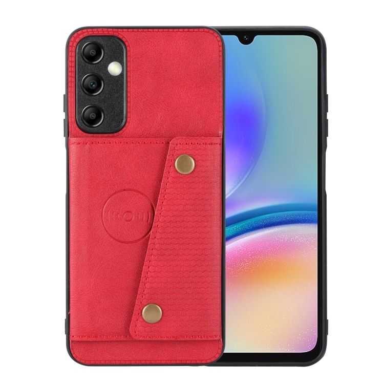 For Samsung Galaxy A15 4G Double Buckle Card Slots Magnetic Phone Case(Red)
For Samsung Galaxy A15 4G Double Buckle Card Slots Magnetic Phone Case(Red)