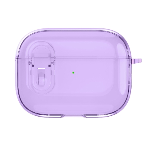 

For AirPods Pro Ice Crystals Shockproof Earphone Protective Case(Purple)
