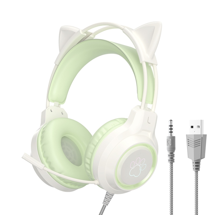 G35 Cute Cat RGB Head-mounted Wired Gaming Earphone(Green)
G35 Cute Cat RGB Head-mounted Wired Gaming Earphone(Green)