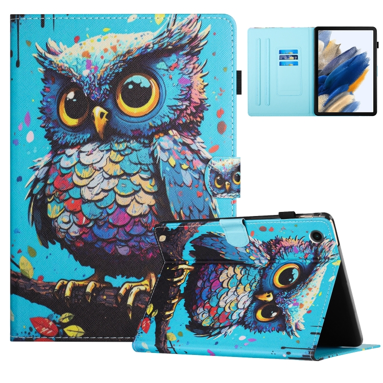 For Samsung Galaxy Tab A9 Colored Drawing Stitching Leather Tablet Smart Case(Owl)
For Samsung Galaxy Tab A9 Colored Drawing Stitching Leather Tablet Smart Case(Owl)