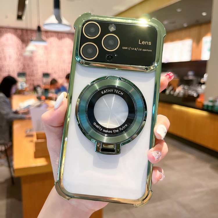 For iPhone 13 Pro MagSafe Holder Shockproof TPU Phone Case with Lens Film(Green)
For iPhone 13 Pro MagSafe Holder Shockproof TPU Phone Case with Lens Film(Green)
