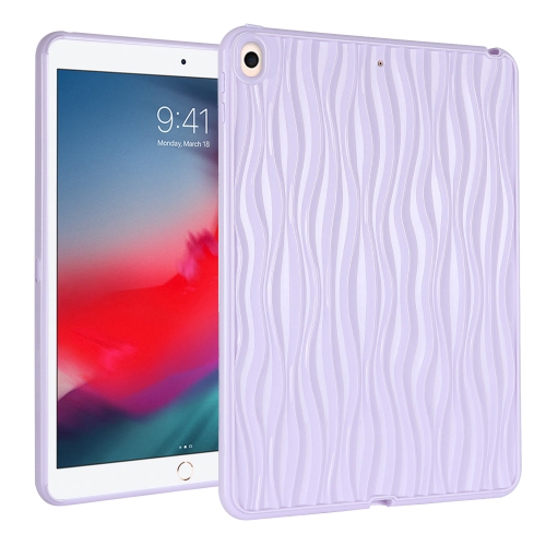 

For iPad 10.5 Air 3 2019 Jelly Color Water Ripple TPU Tablet Case(Purple)