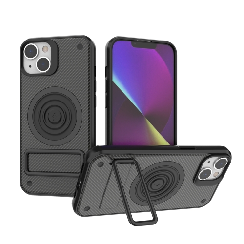 For iPhone 14 Carbon Fiber Texture PC + TPU Phone Case with Metal Holder(Black)
For iPhone 14 Carbon Fiber Texture PC + TPU Phone Case with Metal Holder(Black)