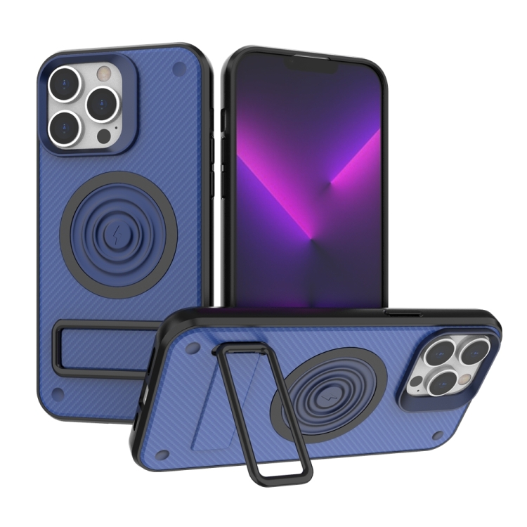 For iPhone 14 Pro Max Carbon Fiber Texture PC + TPU Phone Case with Metal Holder(Blue)
For iPhone 14 Pro Max Carbon Fiber Texture PC + TPU Phone Case with Metal Holder(Blue)