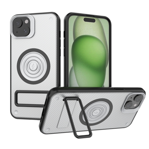 For iPhone 15 Plus Carbon Fiber Texture PC + TPU Phone Case with Metal Holder(White)
For iPhone 15 Plus Carbon Fiber Texture PC + TPU Phone Case with Metal Holder(White)