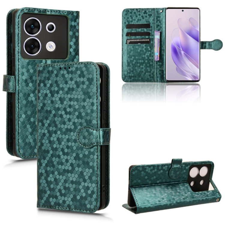 For Infinix Zero 30 5G Honeycomb Dot Texture Leather Phone Case(Green)
For Infinix Zero 30 5G Honeycomb Dot Texture Leather Phone Case(Green)
