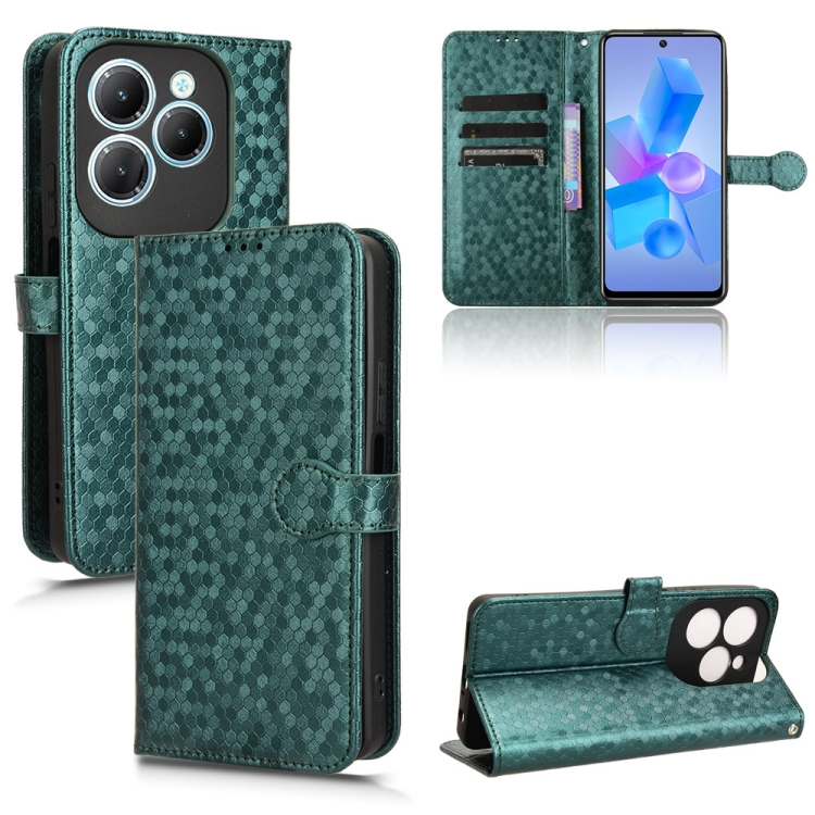 For Infinix Hot 40 / Hot 40 Pro 4G 2024 Honeycomb Dot Texture Leather Phone Case(Green)
For Infinix Hot 40 / Hot 40 Pro 4G 2024 Honeycomb Dot Texture Leather Phone Case(Green)