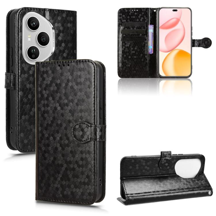 For Honor 400 Pro Global 160.8mm Honeycomb Dot Texture Leather Phone Case(Black)
For Honor 400 Pro Global 160.8mm Honeycomb Dot Texture Leather Phone Case(Black)
