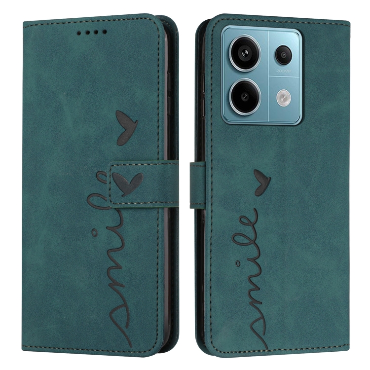 For Xiaomi Redmi Note 13 Pro Skin Feel Heart Embossed Leather Phone Case with Long Lanyard(Green)
For Xiaomi Redmi Note 13 Pro Skin Feel Heart Embossed Leather Phone Case with Long Lanyard(Green)